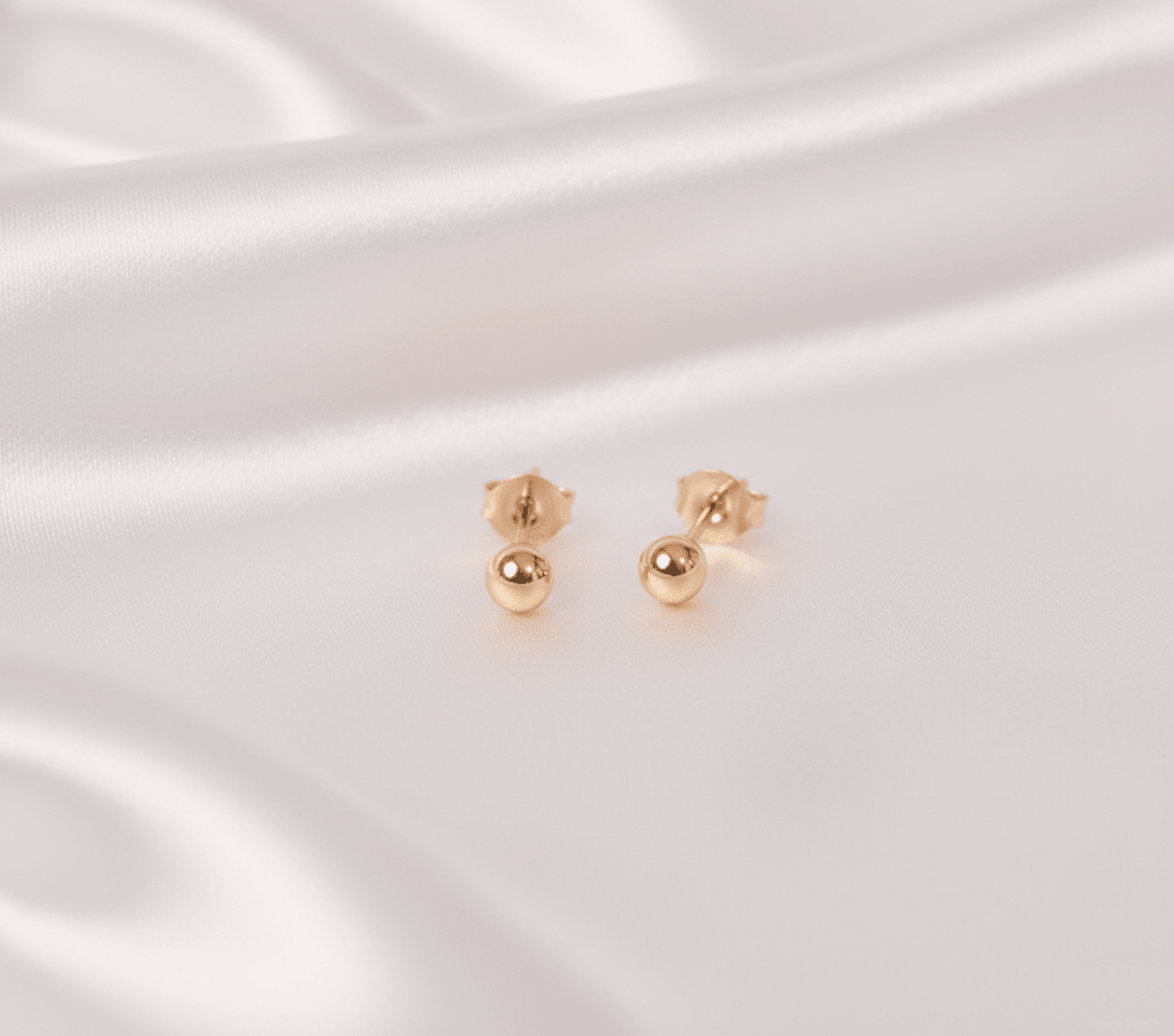 TOPO BALIN 3MM-TOPOS-JOYERIA D'ORÉ-ORO LAMINADO 18K CALI