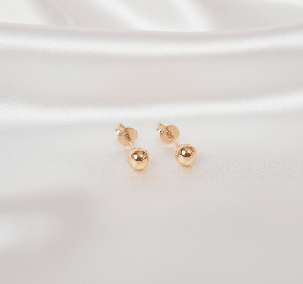 TOPO BALIN 4MM-TOPOS-JOYERIA D'ORÉ-ORO LAMINADO 18K CALI