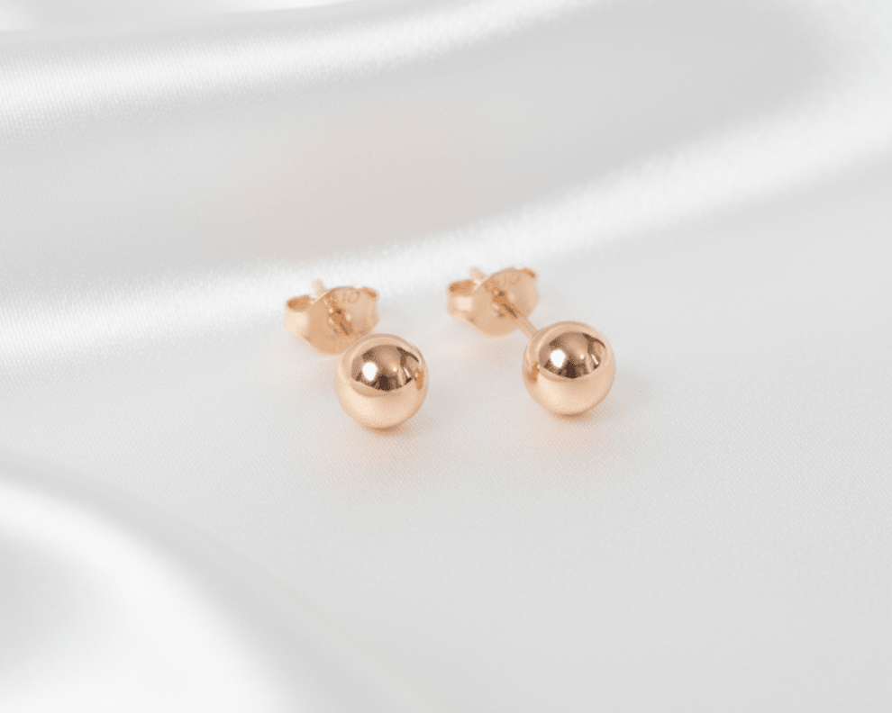 TOPO BALIN 6MM-TOPOS-JOYERIA D'ORÉ-ORO LAMINADO 18K CALI