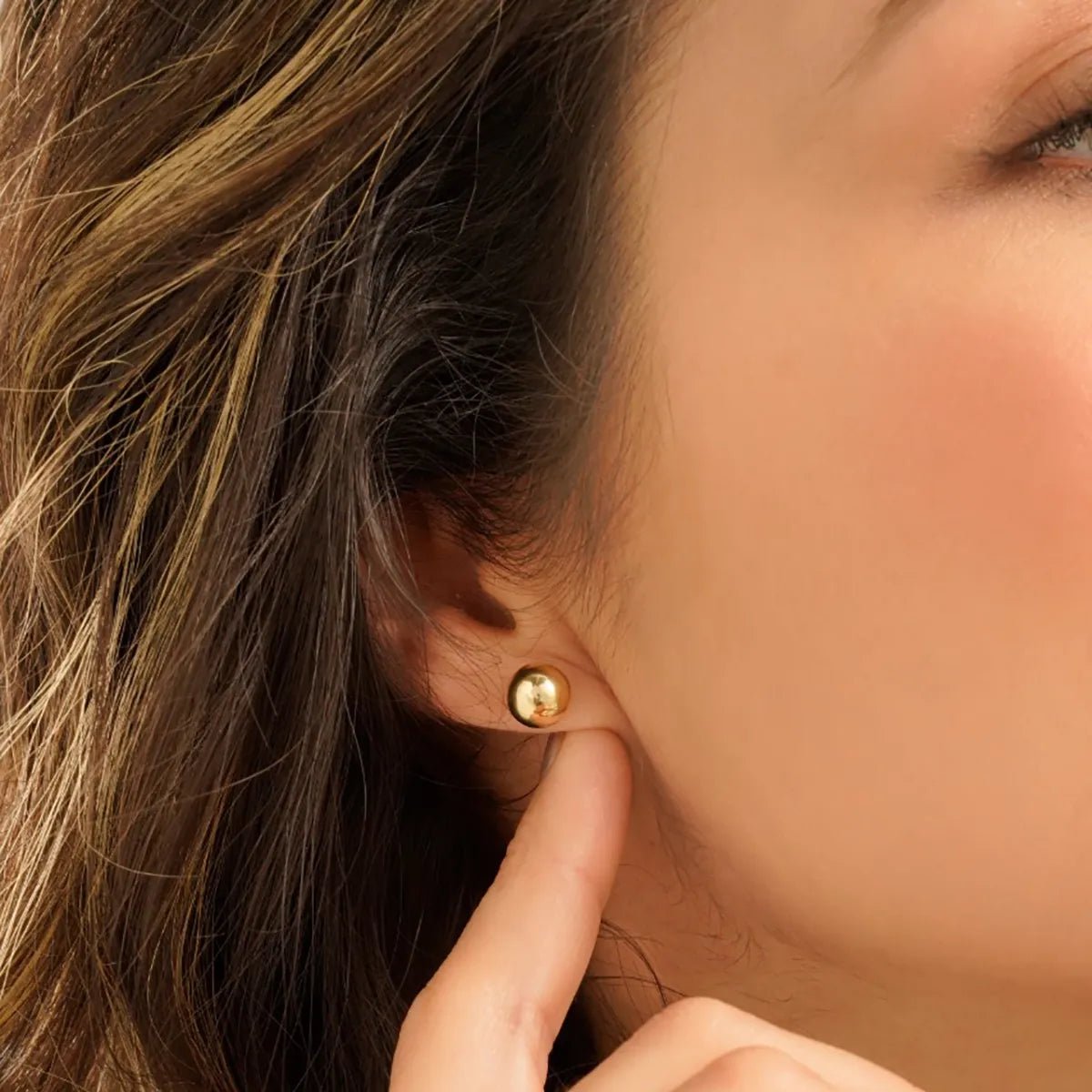 TOPO BALIN 8MM-TOPOS-JOYERIA D'ORÉ-ORO LAMINADO 18K CALI