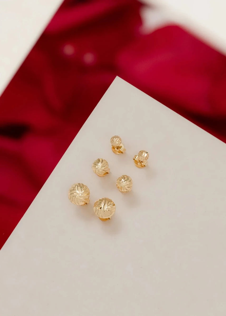 TOPO BALIN ITALY 6MM-TOPOS-JOYERIA D'ORÉ-ORO LAMINADO 18K CALI