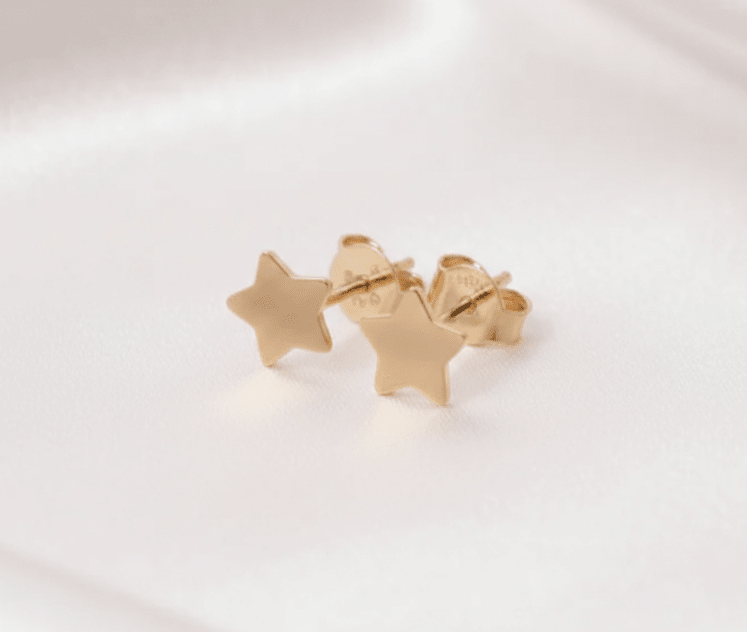 TOPO ESTRELLA PLANA-TOPOS-JOYERIA D'ORÉ-ORO LAMINADO 18K CALI