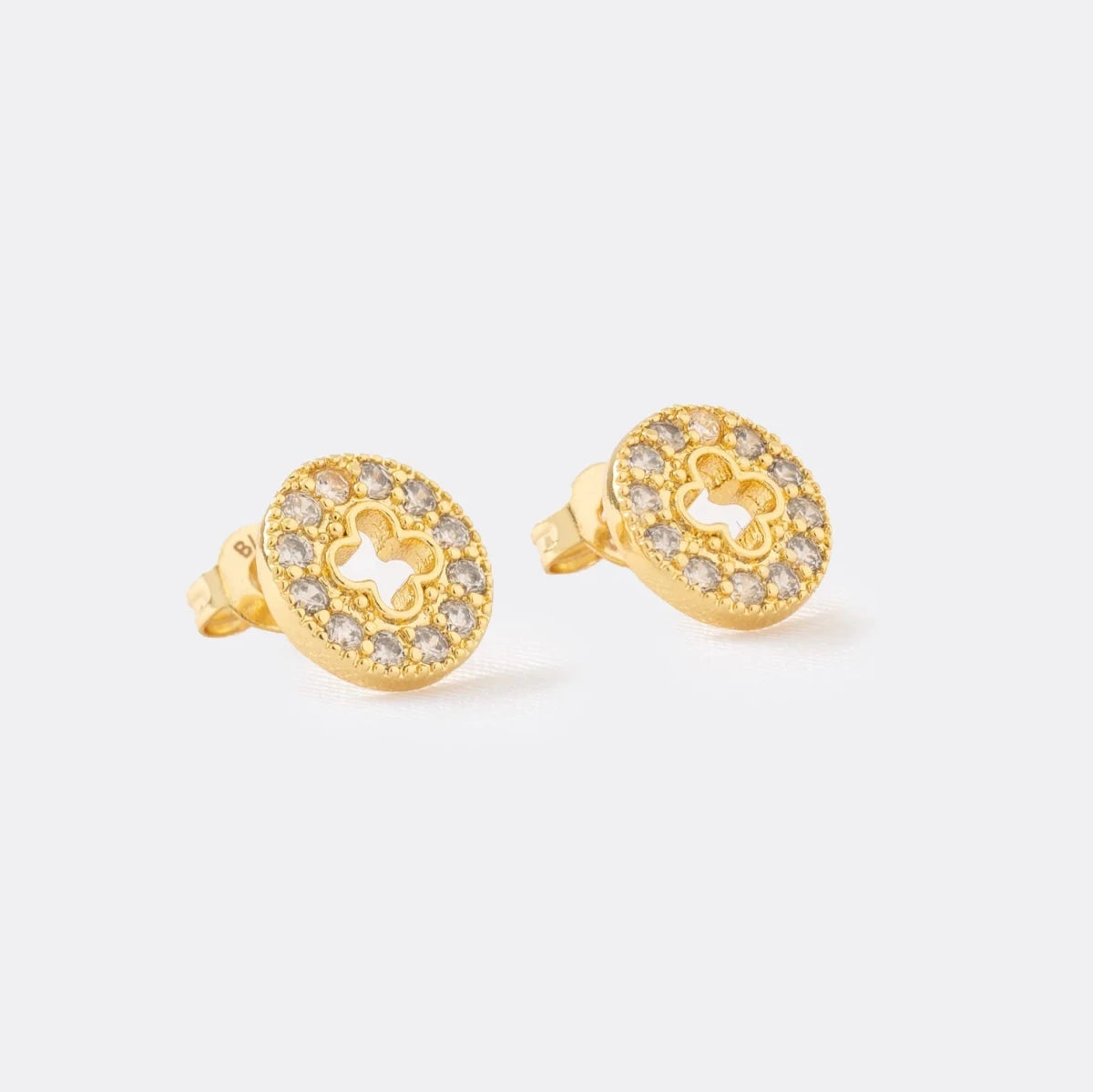 TOPO GLEAM CLOVER 9MM-TOPOS-JOYERIA D'ORÉ-ORO LAMINADO 18K CALI