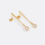 TOPO LARGO CRISTAL-TOPOS-JOYERIA D'ORÉ-ORO LAMINADO 18K CALI
