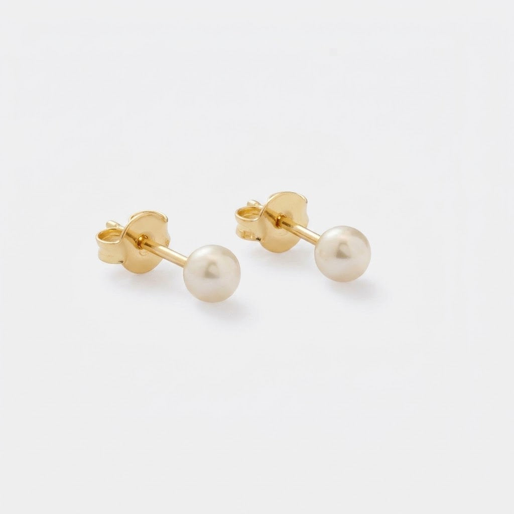 TOPO PERLA 4MM oro laminado 18k cali 2