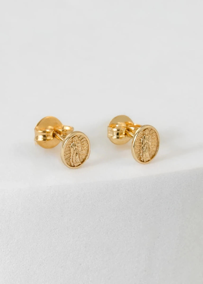 TOPO VIRGEN GUADALUPE 6MM-TOPOS-JOYERIA D'ORÉ-ORO LAMINADO 18K CALI
