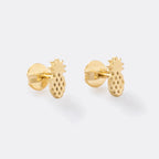 TOPOS PINEAPPLE-TOPOS-JOYERIA D'ORÉ-ORO LAMINADO 18K CALI